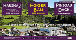 Desktop Screenshot of egger-bau.at
